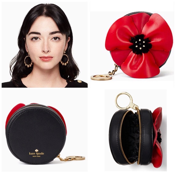 ♠️NWT KSNY SET! Poppy Coin Purse & Gold Drop Hoops - Picture 8 of 8